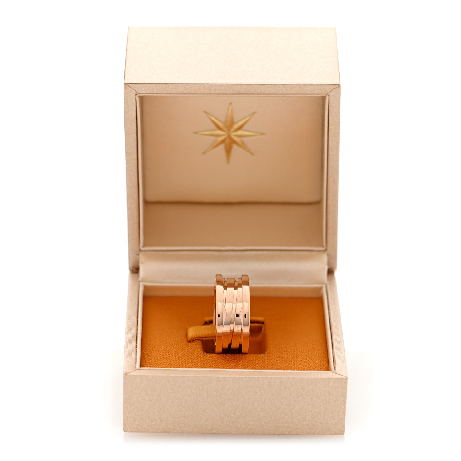 Bulgari 18K Rose Gold B.Zero1 Three-Band Ring 55 7.25 5 of 5