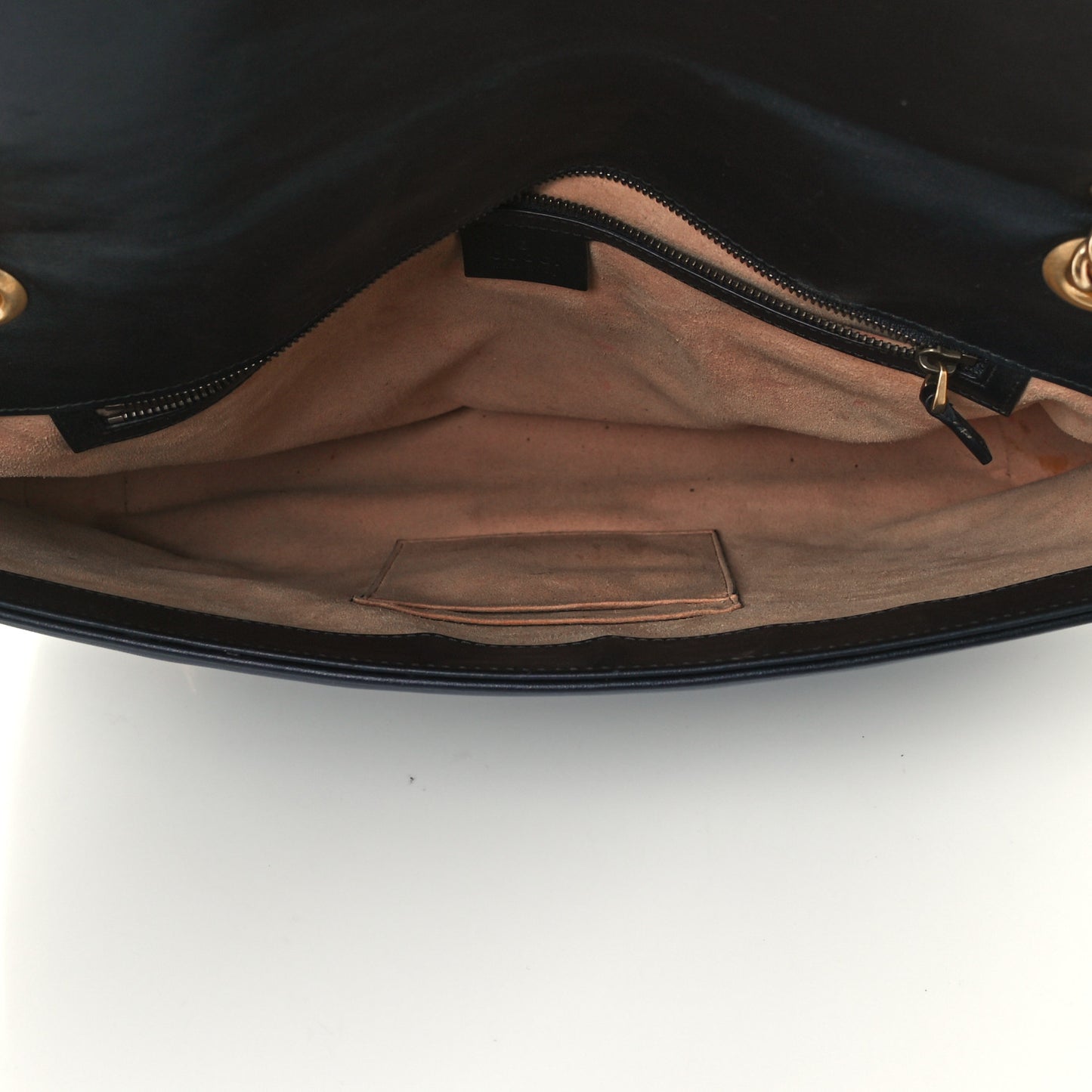 Calfskin Matelasse Large GG Marmont Shoulder Bag Black