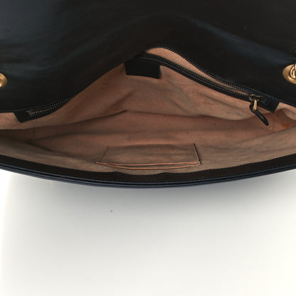 Gucci Calfskin Matelasse Large GG Marmont Shoulder Bag Black 5 of 12