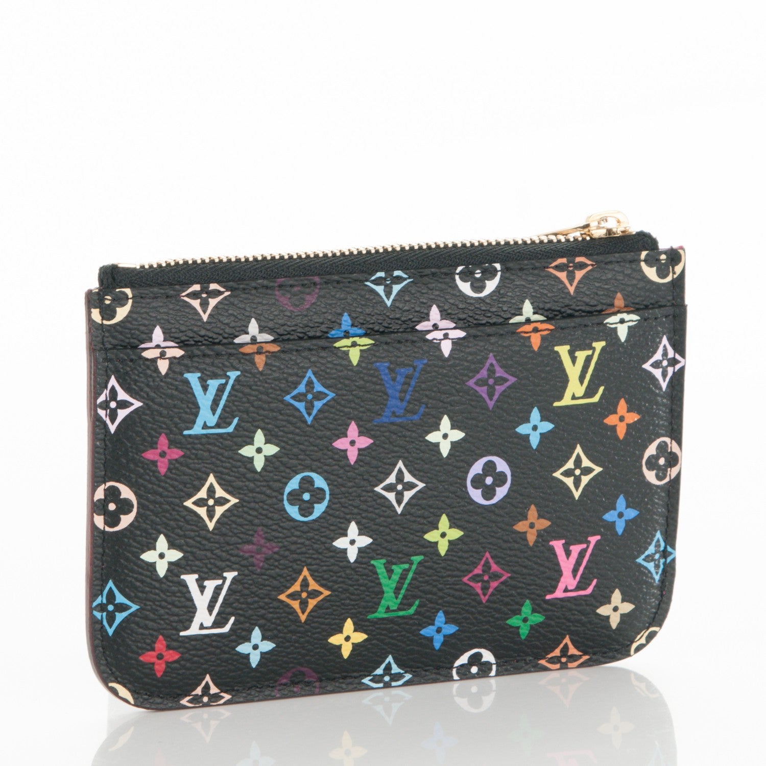Louis Vuitton Monogram Multicolor Key Pouch Black Grenade 3 of 7