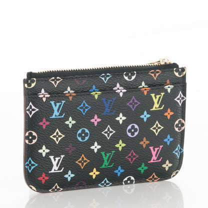 Louis Vuitton Monogram Multicolor Key Pouch Black Grenade 3 of 7