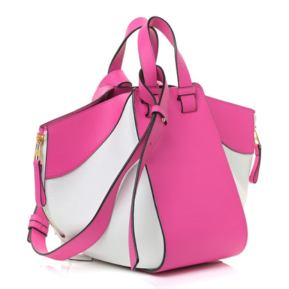 Loewe Calfskin Small Hammock Shoulder Bag Shocking Pink White 2 of 12