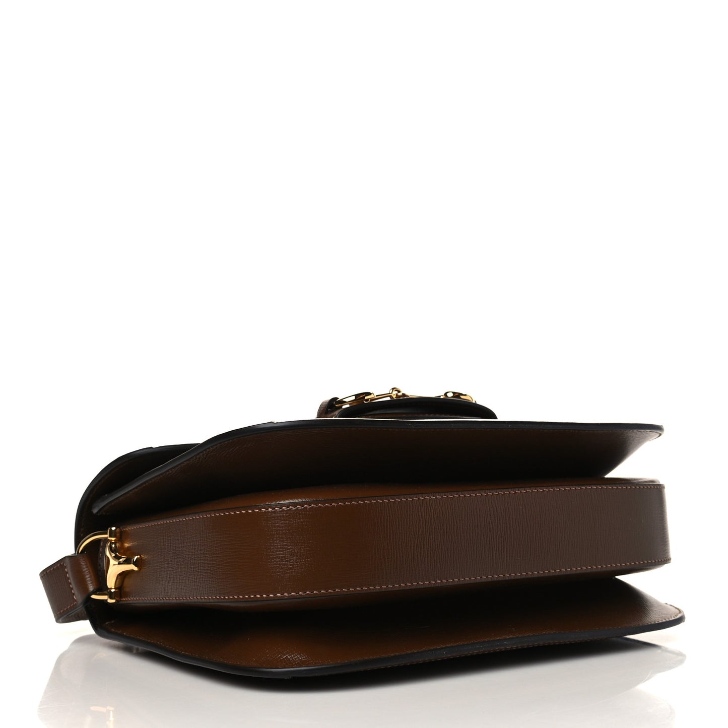 GG Supreme Monogram Horsebit 1955 Shoulder Bag Beige Brown Sugar