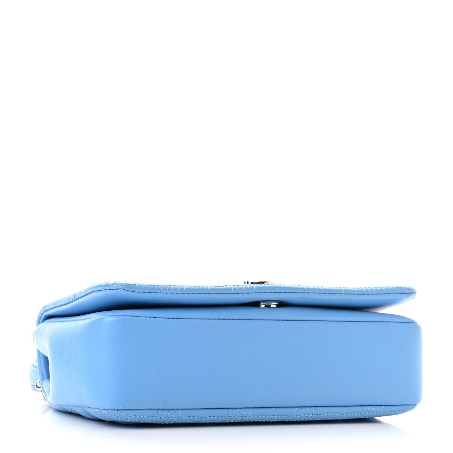 Burberry Lambskin Quilted Small Lola Bag Blue 3 of 10