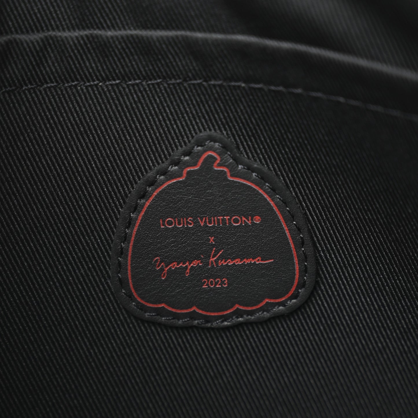 LV X YK Taurillon Monogram Pochette To-Go Black Red