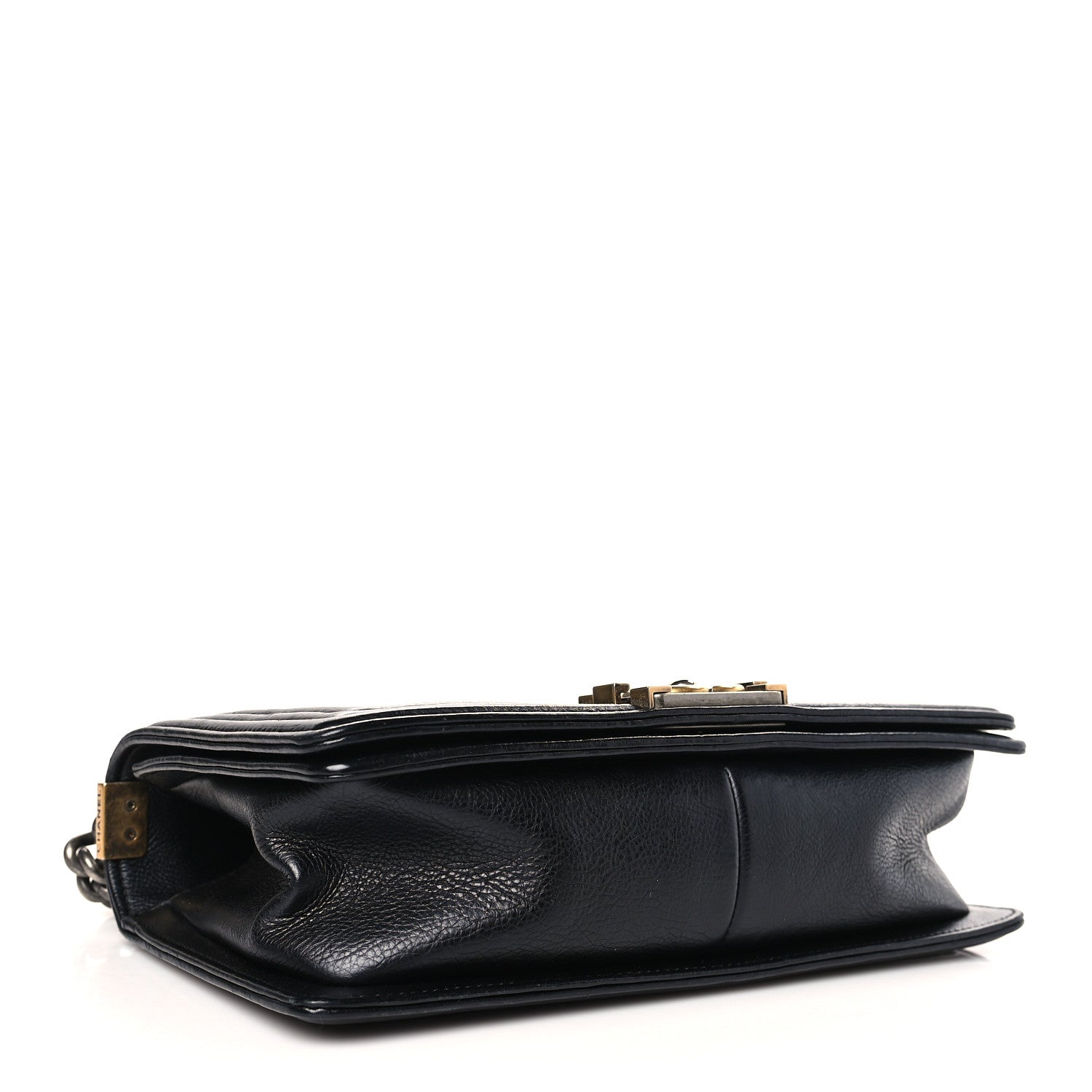 Chanel Calfskin Double Stitch Medium Boy Flap Black 4 of 9