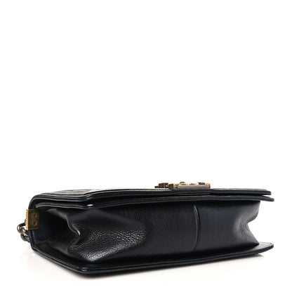 Chanel Calfskin Double Stitch Medium Boy Flap Black 4 of 9
