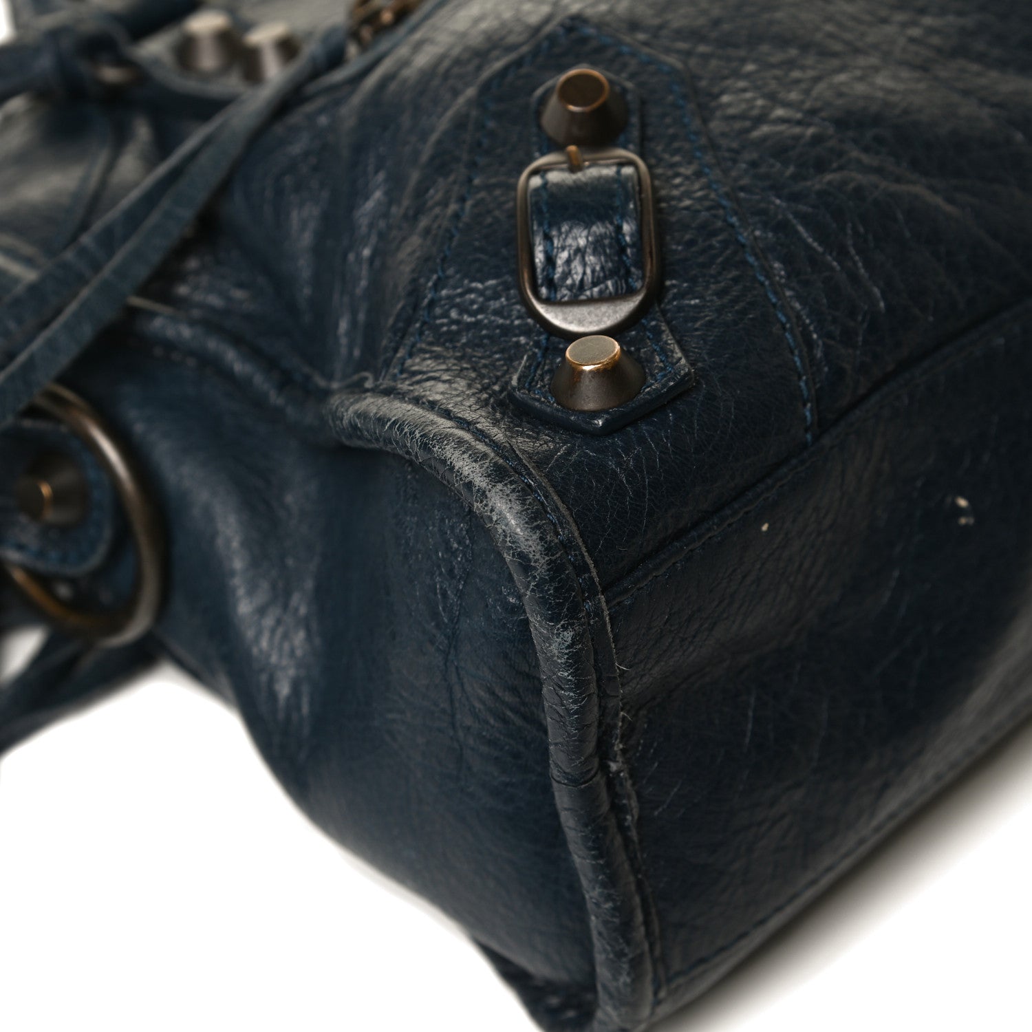 Balenciaga Agneau Classic Hardware Mini City Bleu Obscur 13 of 20