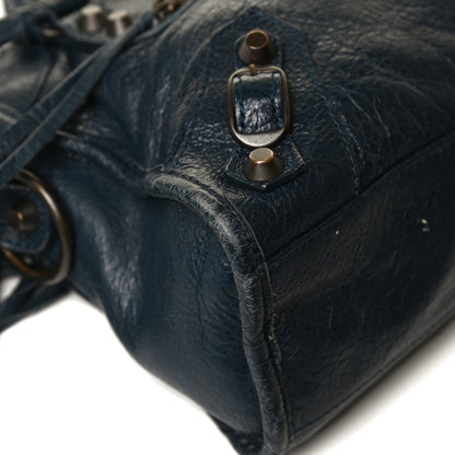 Balenciaga Agneau Classic Hardware Mini City Bleu Obscur 13 of 20