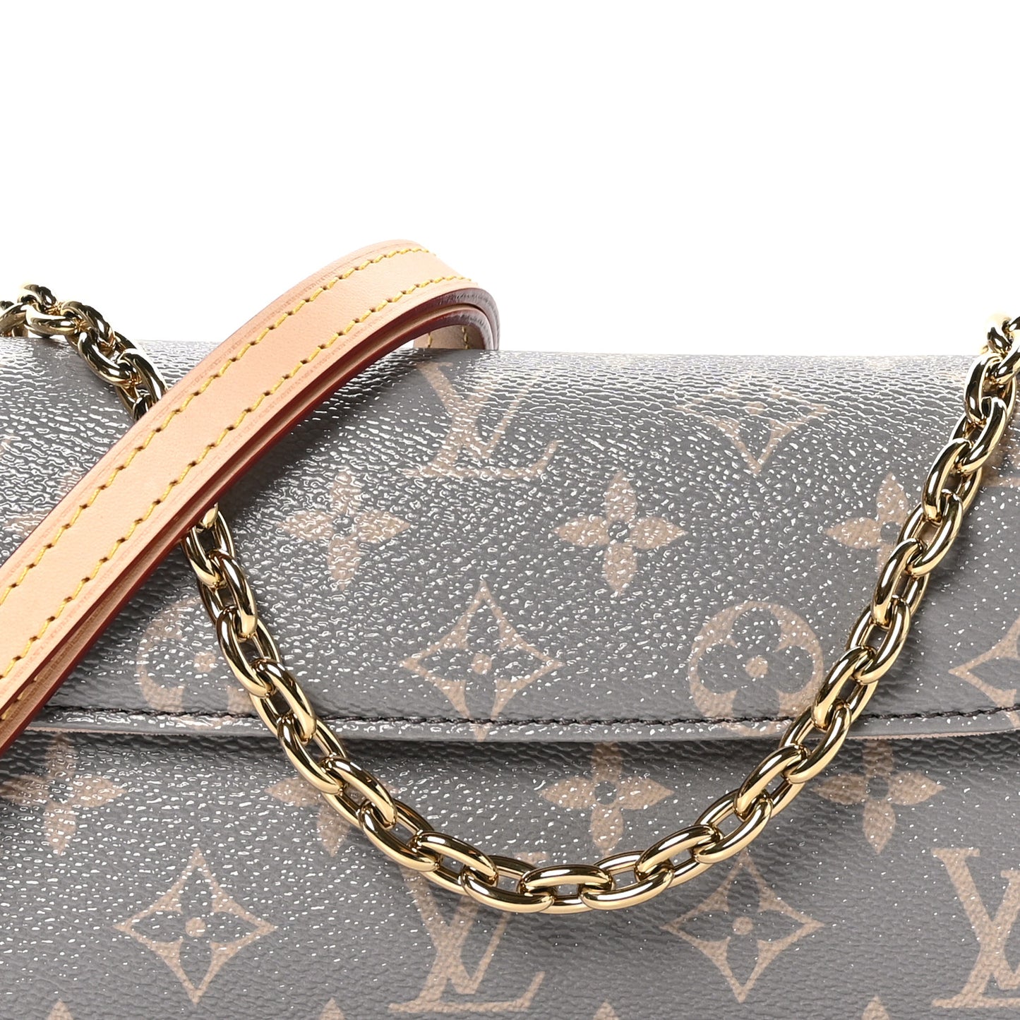 Monogram Ivy Wallet On Chain Trianon Gray