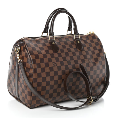 Louis Vuitton Damier Ebene Speedy Bandouliere 35 3 of 9