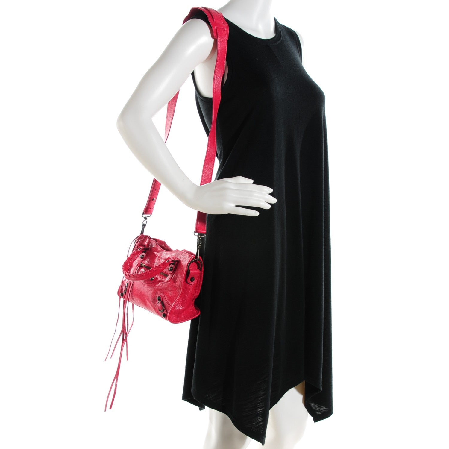Balenciaga Agneau Classic Hardware Mini City Rose Thulian 2 of 7
