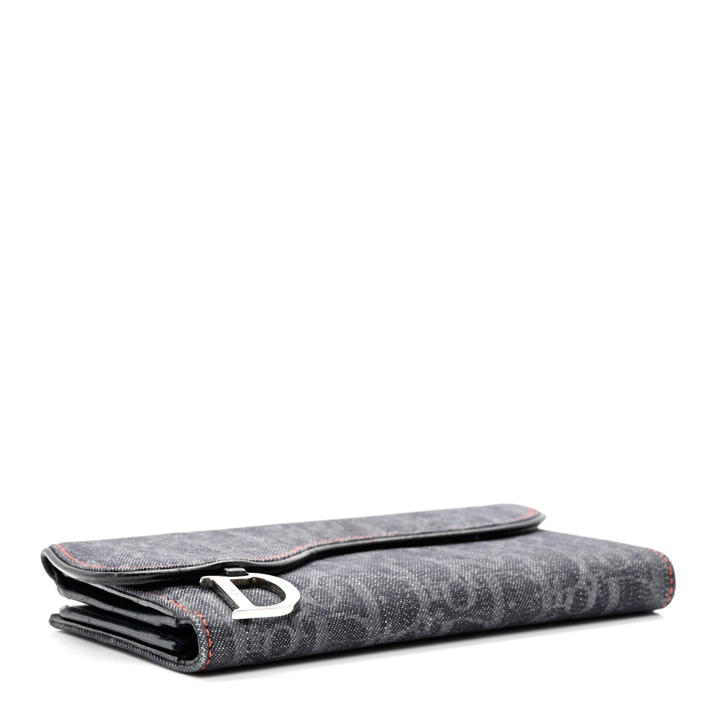 Denim Monogram Saddle Wallet Blue