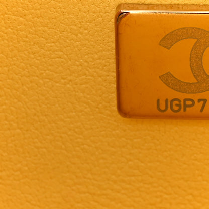 Chanel Caviar Quilted Small Double Flap Yellow 7 of 11