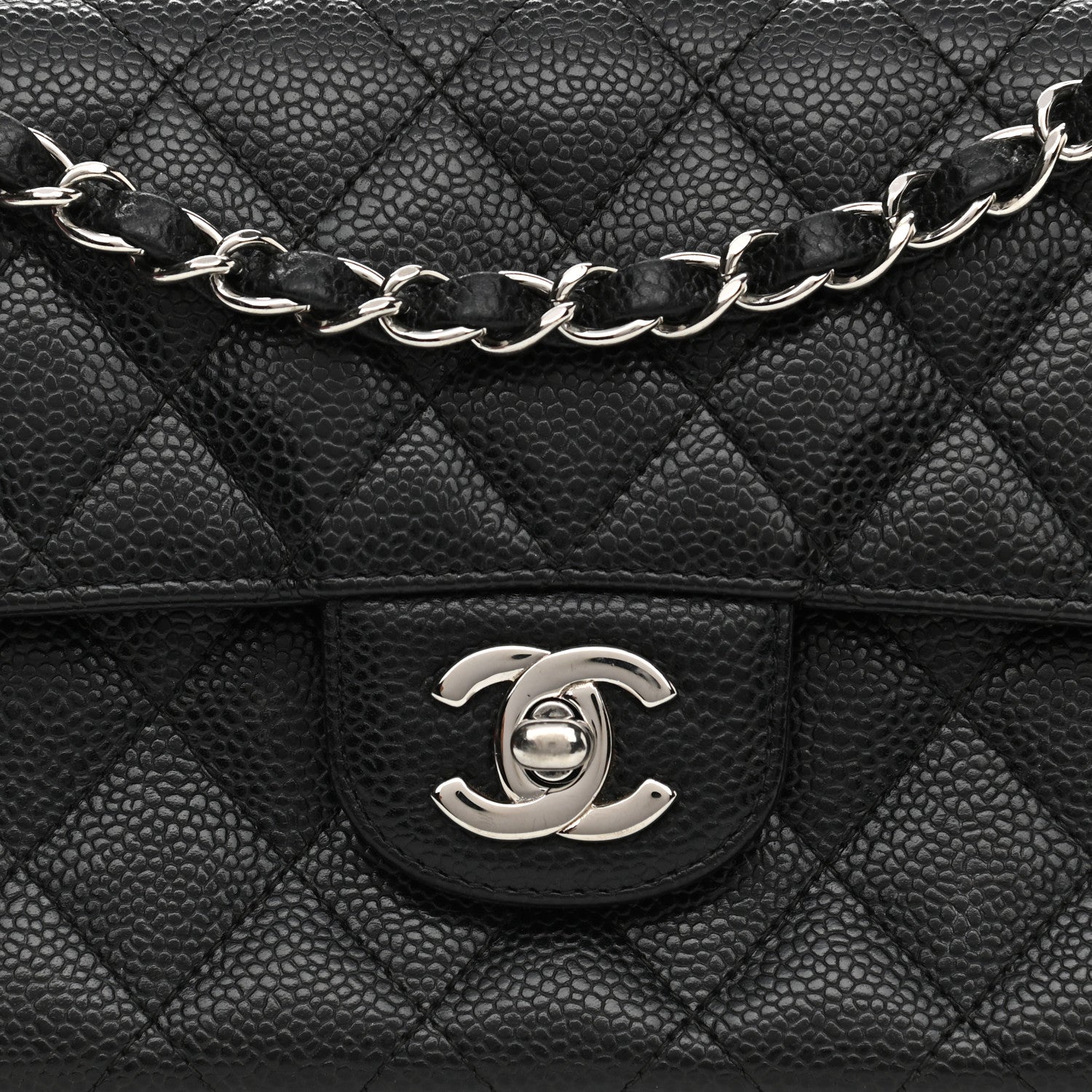 Chanel Caviar Quilted East West Flap Black 8 of 9