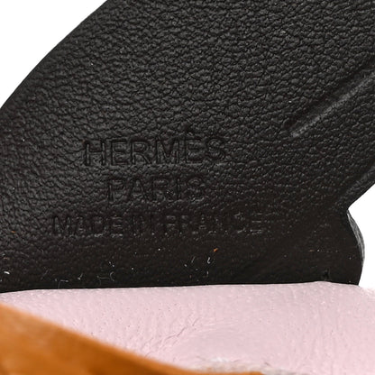 Hermes Milo Lambskin Grigri Rodeo Pegase Horse Bag Charm PM Mauve Pale Sesame Ebene 3 of 5