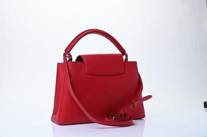 Louis Vuitton Taurillon Capucines BB Rubis 3 of 8