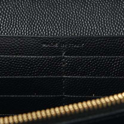 Saint Laurent Grain De Poudre Star Studded Monogram Wallet on Chain Black 7 of 9