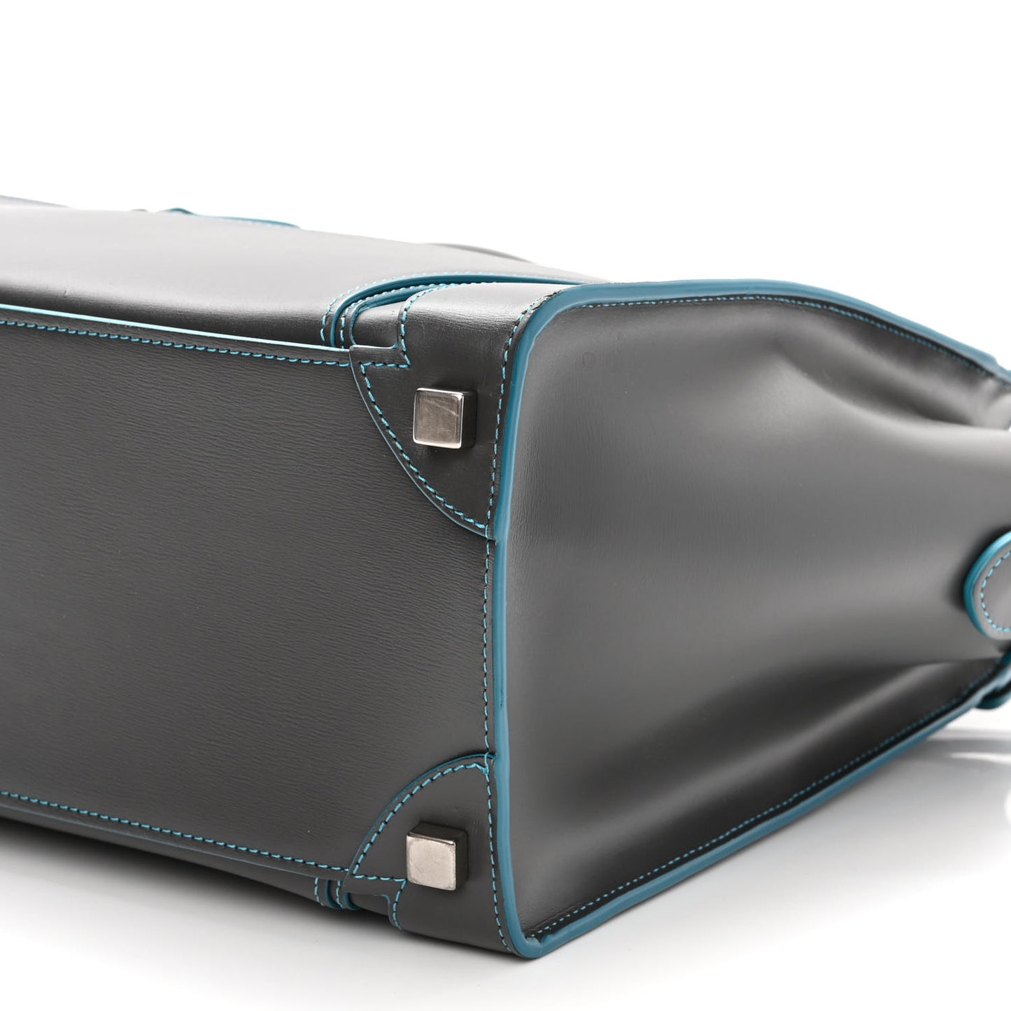 Satin Debossed Calfskin Micro Luggage Anthracite