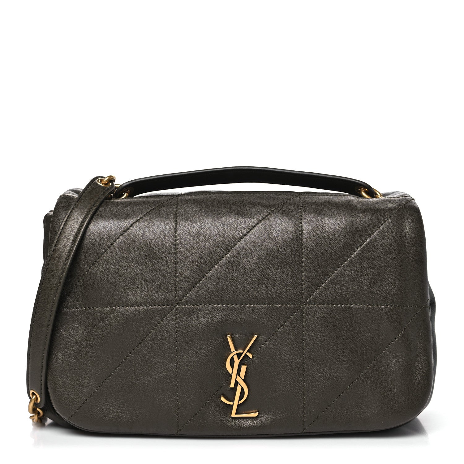 Saint Laurent Lambskin Matelasse Monogram Small Jamie 4.3 Light Musk 1 of 10