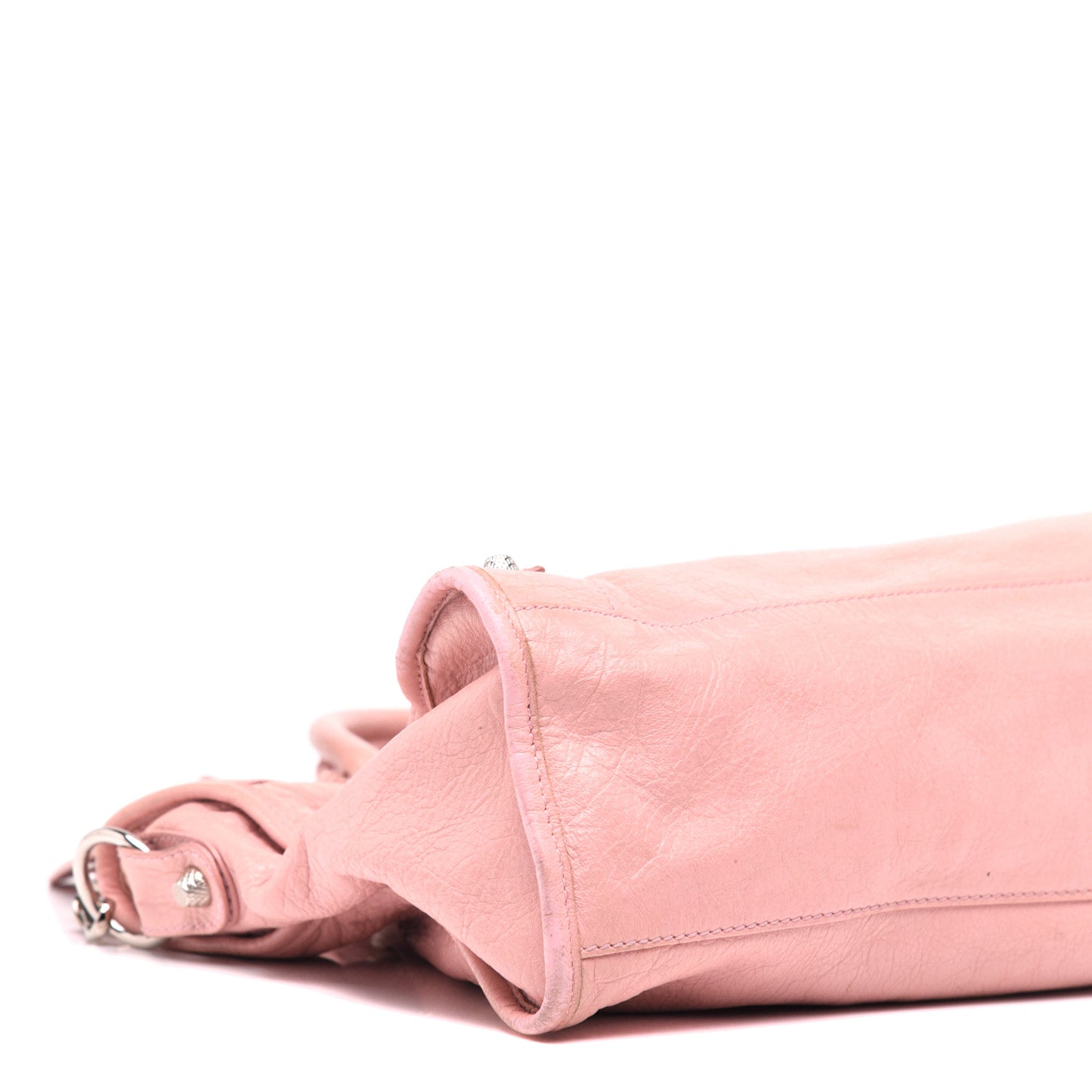 Agneau Giant 12 Silver Hardware City Rose Peche