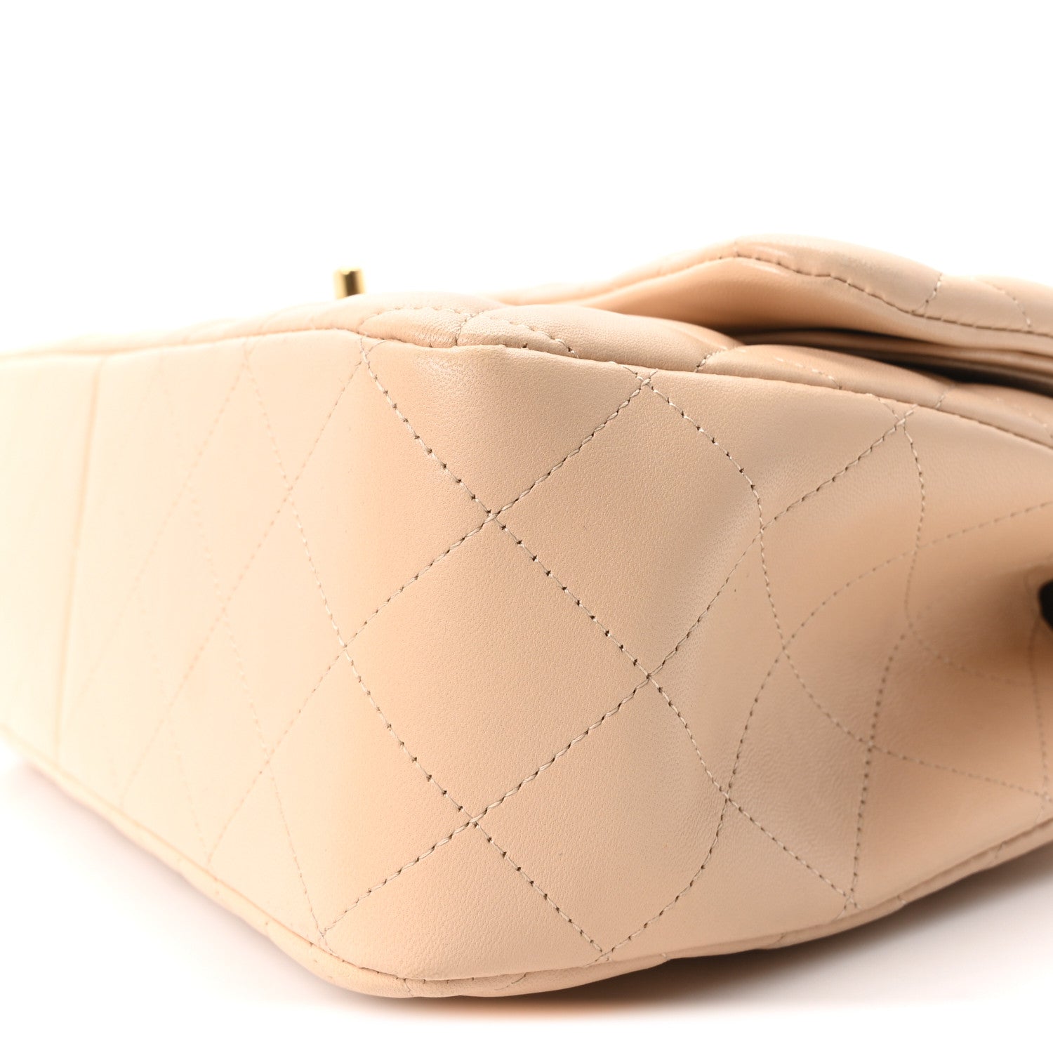 Chanel Lambskin Quilted Jumbo Double Flap Beige 10 of 10