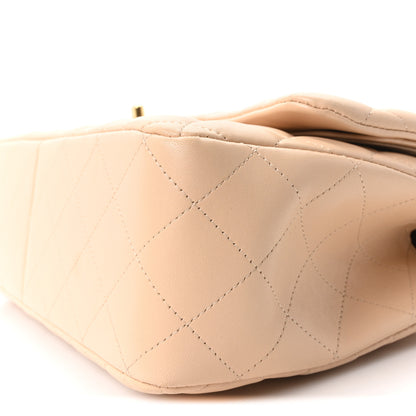 Chanel Lambskin Quilted Jumbo Double Flap Beige 10 of 10