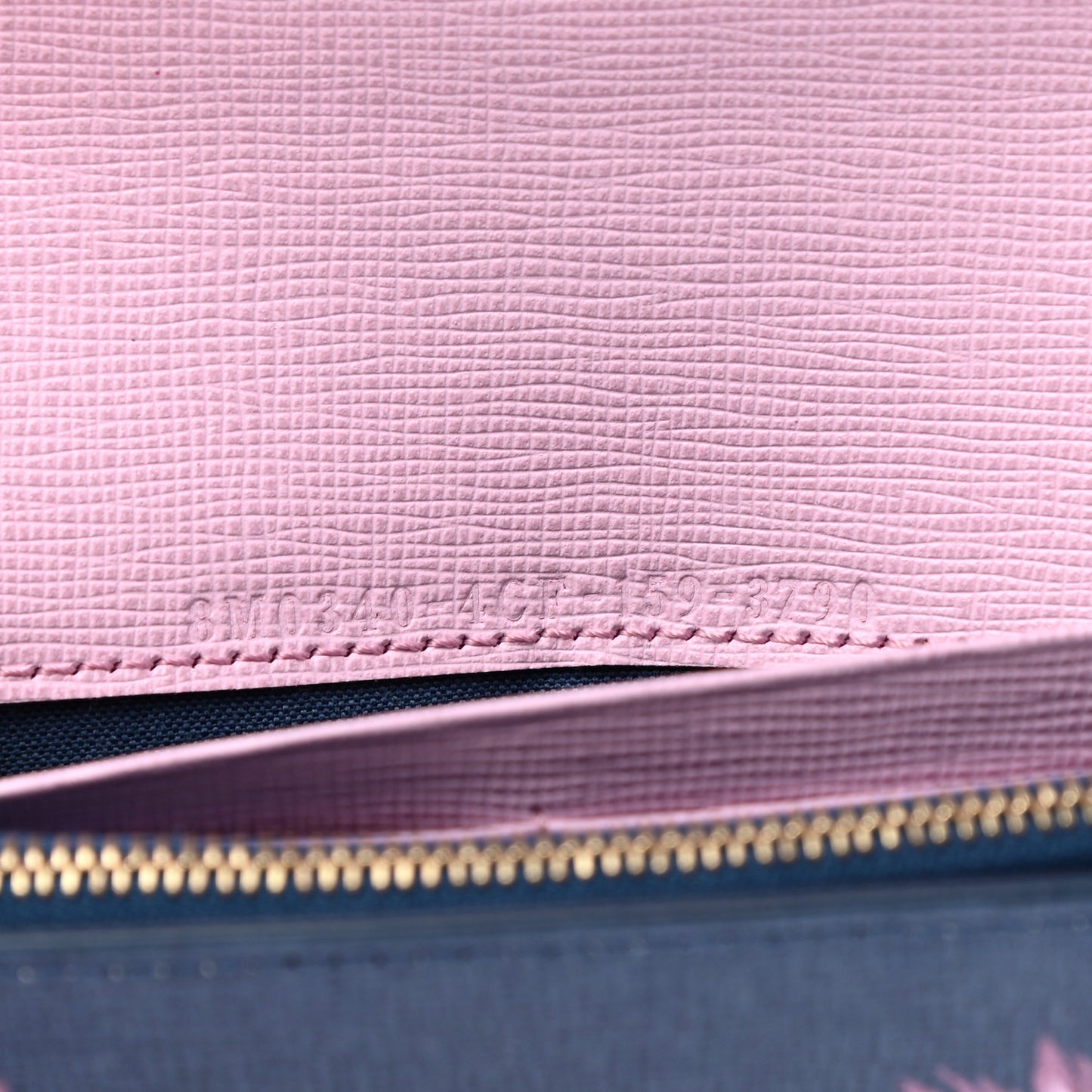 Vitello Elite Crystal Eye Monster Continental Wallet Cobalt Lavender Pink