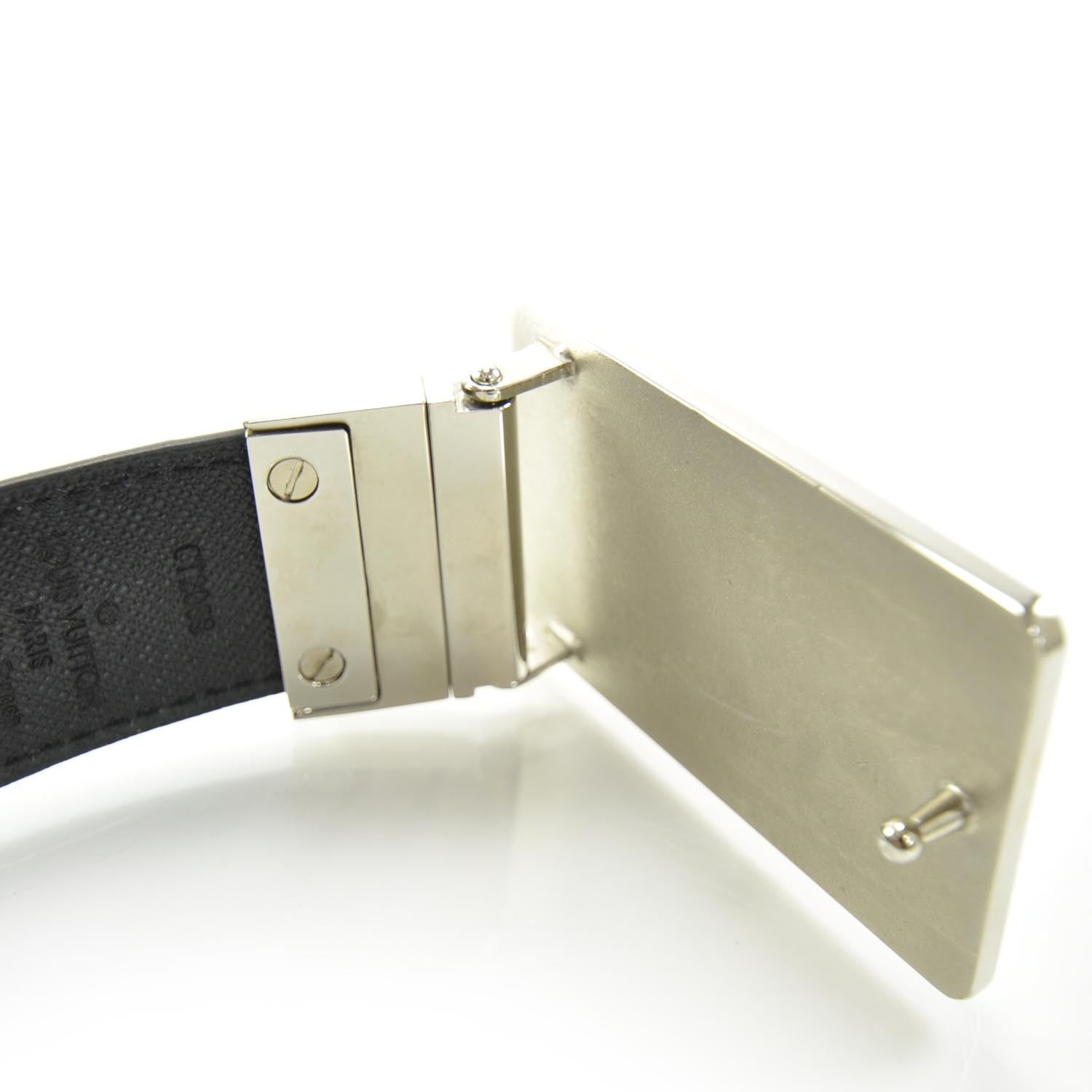 Louis Vuitton Damier Graphite Inventeur Reversible Belt 100 40 7 of 7