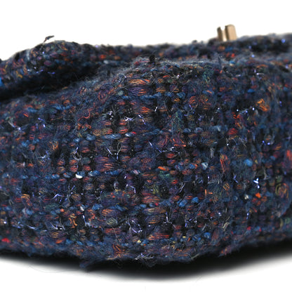Chanel Tweed Quilted Mini Rectangular Flap Blue Multicolor 9 of 10
