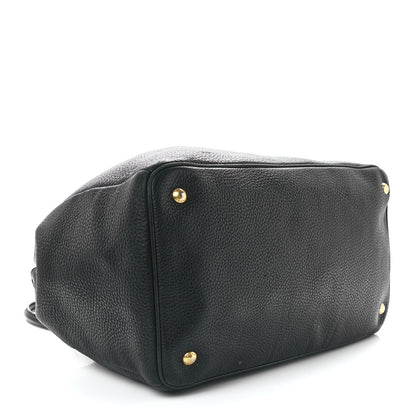 Prada Vitello Daino Tote Black 3 of 17
