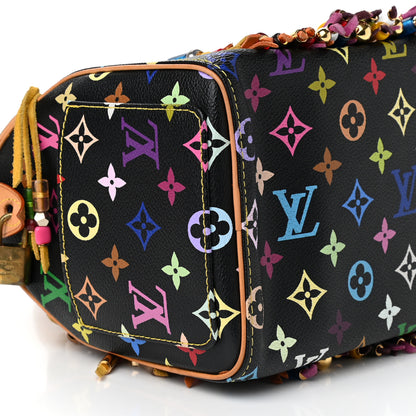 Louis Vuitton Monogram Multicolor Fringe Speedy 25 Black 7 of 9
