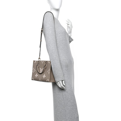 Louis Vuitton Empreinte Monogram Giant Onthego PM Tourterelle Creme 2 of 13