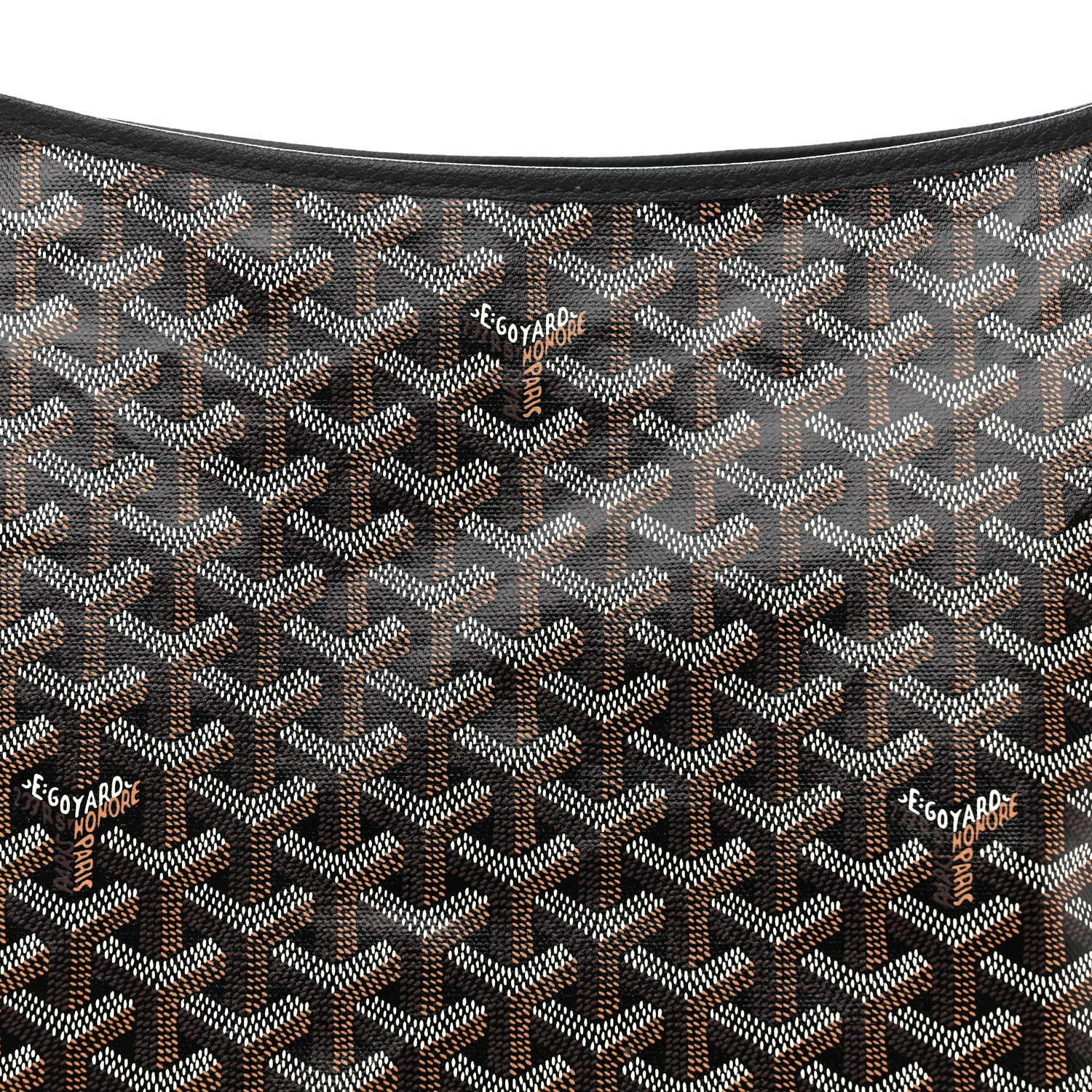 Goyard Goyardine Coeur Boheme Hobo Black 9 of 11