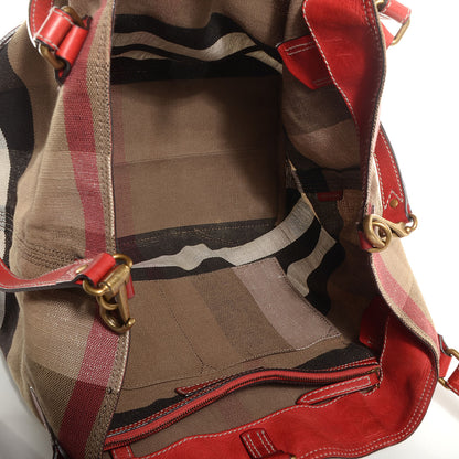 Burberry Canvas Large Mega Check Maidstone Cadmium Red 6 of 11