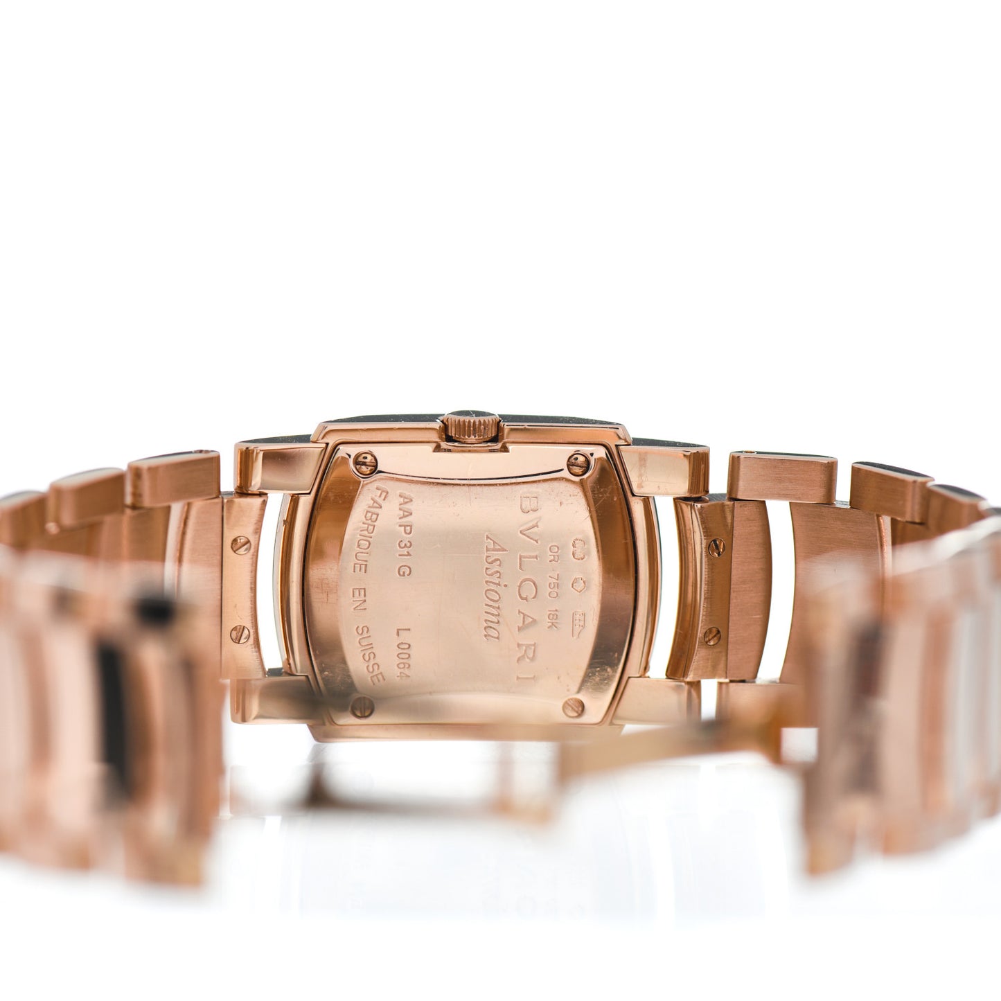 18K Rose Gold 22mm Assioma Quartz Watch Black