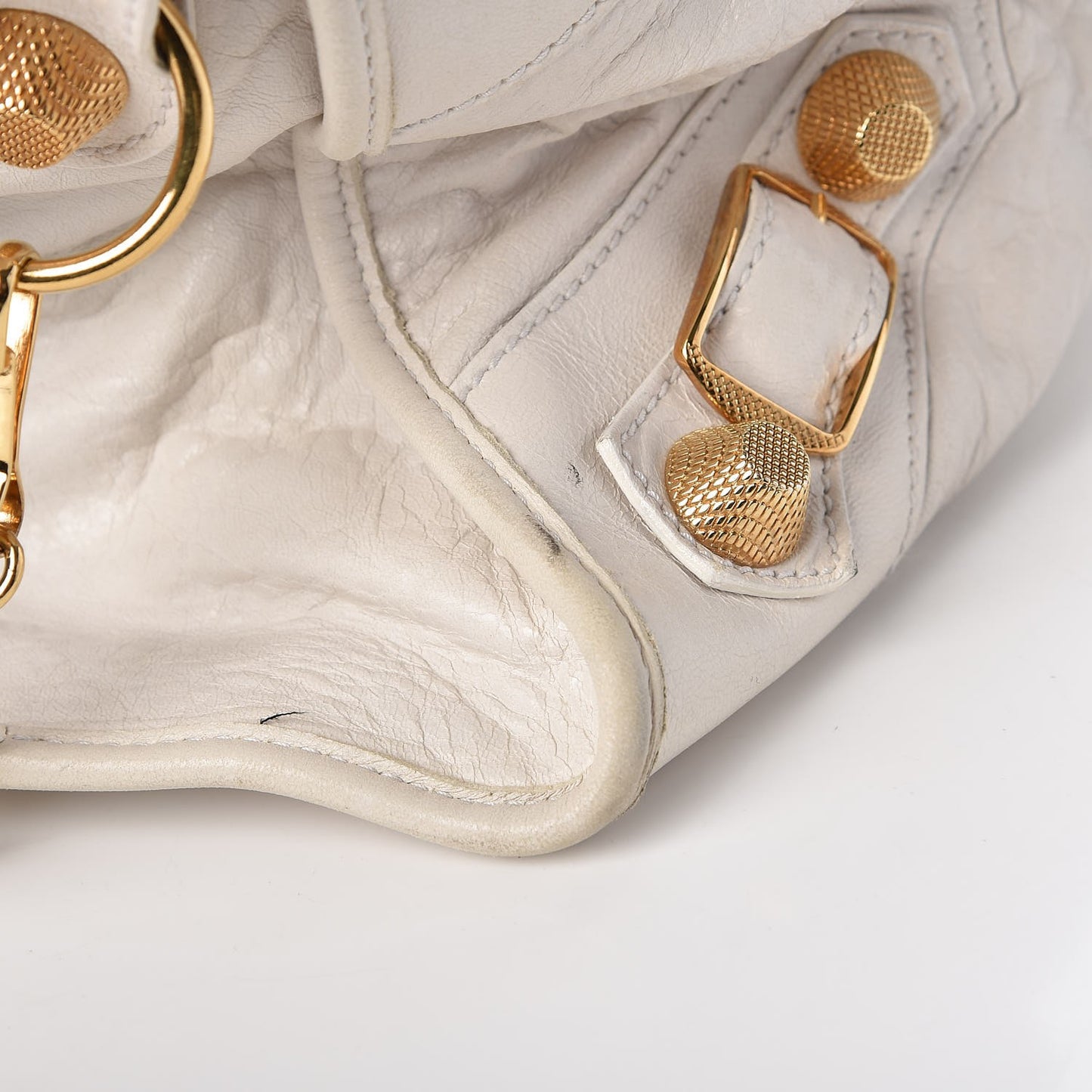 Agneau Giant 21 Gold Hardware Part Time White