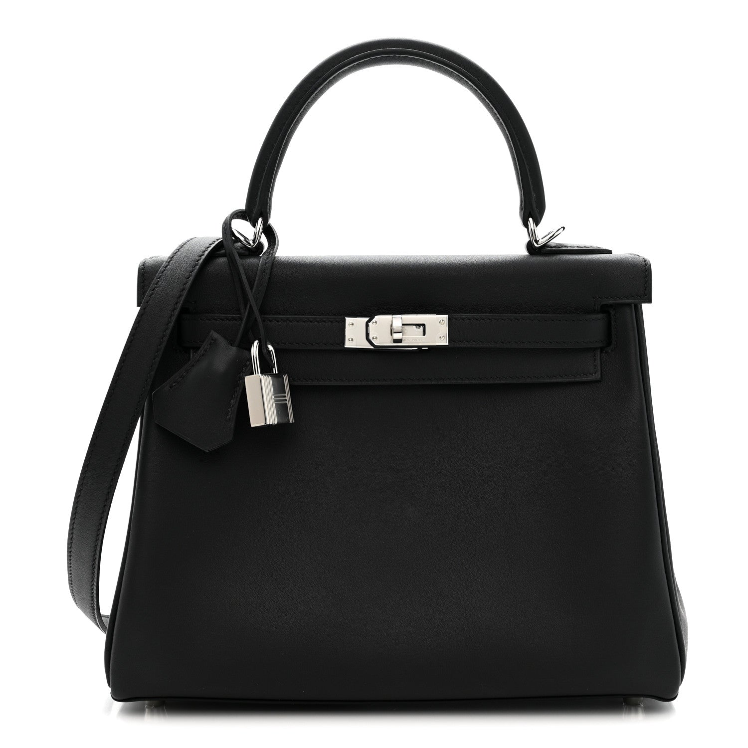 Hermes Swift Kelly Retourne 25 Black 1 of 11