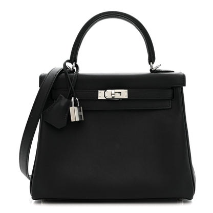Hermes Swift Kelly Retourne 25 Black 1 of 11