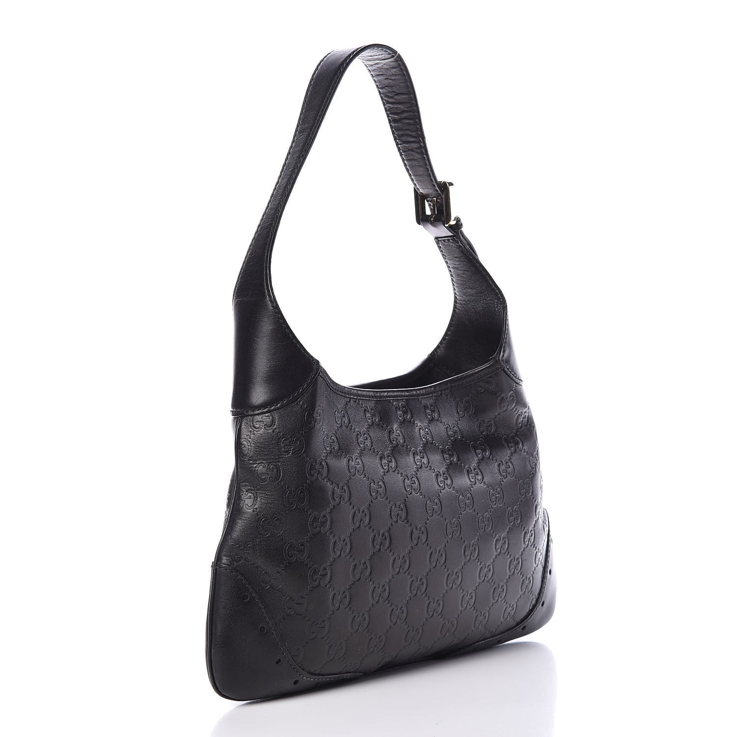 Guccissima Punch Hobo Black
