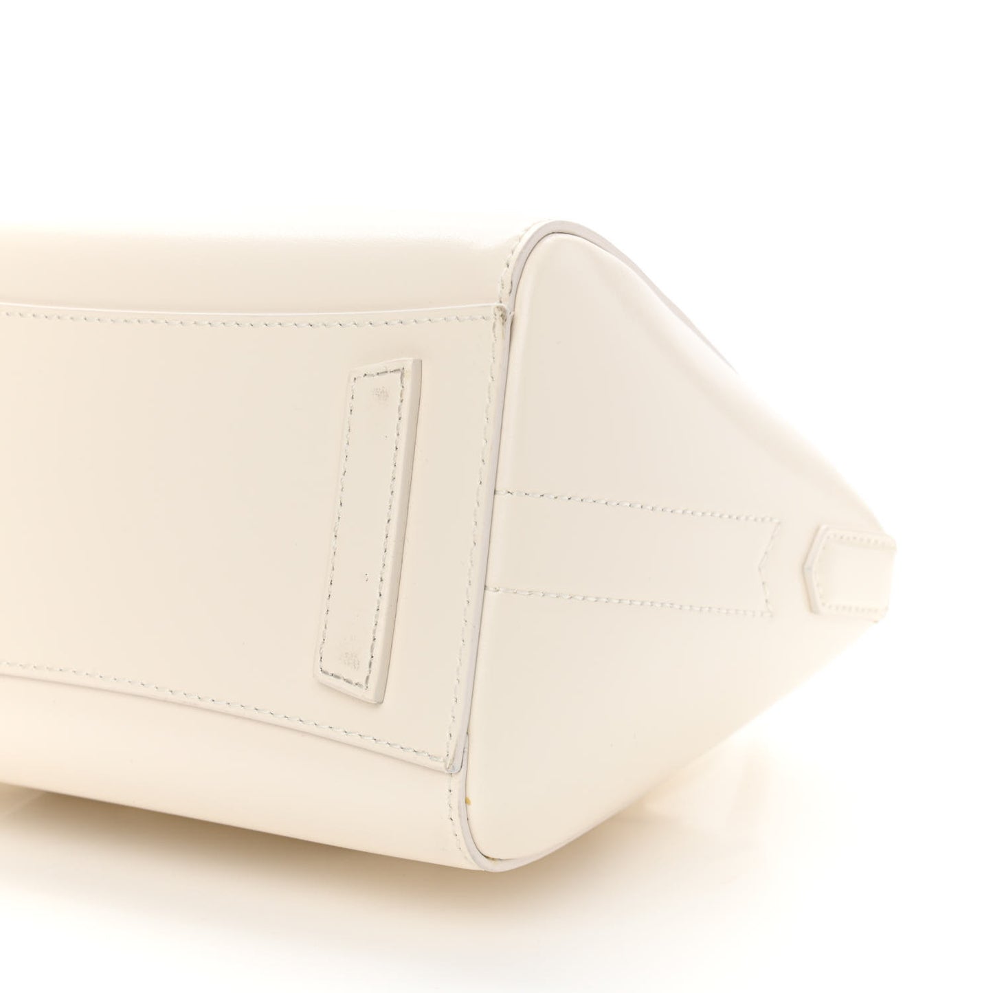 Box Calfskin Mini Lock Antigona Shoulder Bag White