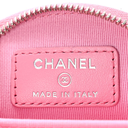 Chanel Caviar Quilted Boy Zipped Coin Purse Light Pink 6 of 10