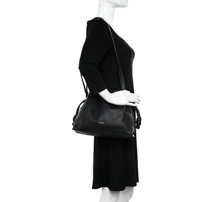 Loewe Nappa Flamenco Knot Clutch Black 2 of 9