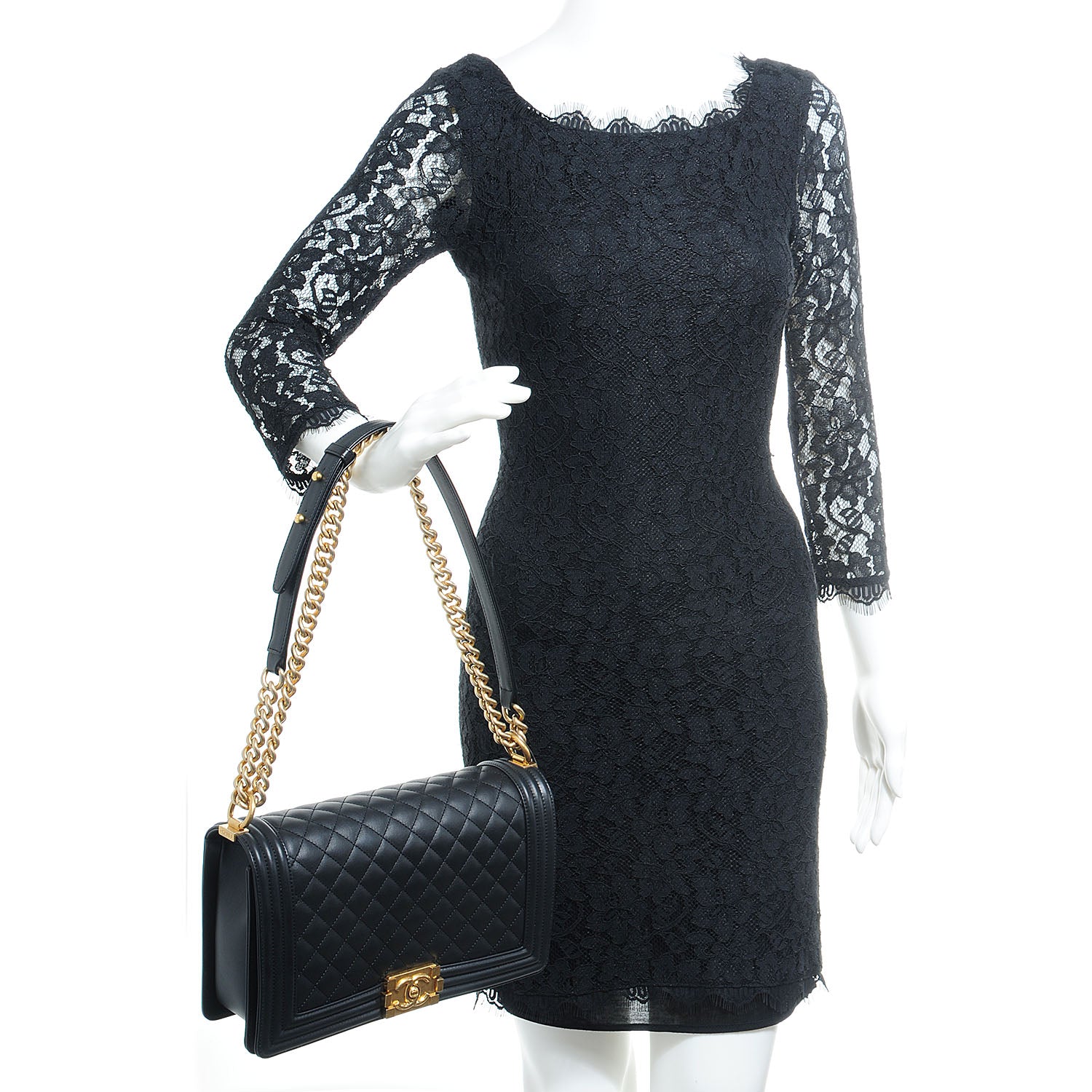 Chanel Calfskin New Medium Boy Flap Black 2 of 10