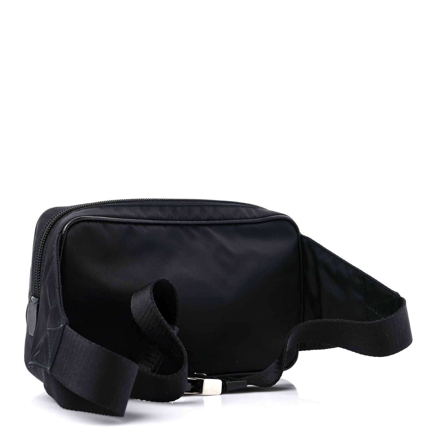 Prada Tessuto Nylon Saffiano Belt Bag Black 3 of 11