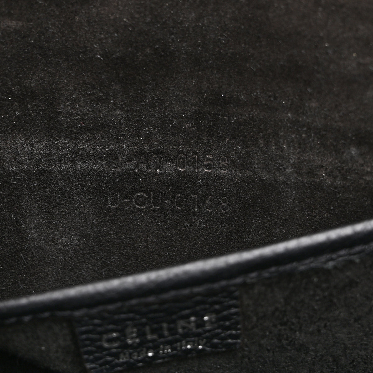 Celine Drummed Calfskin Nano Luggage Black 7 of 10