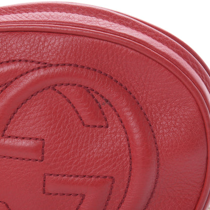 Gucci Pebbled Calfskin Mini Soho Chain Bag Tabasco Red 11 of 11