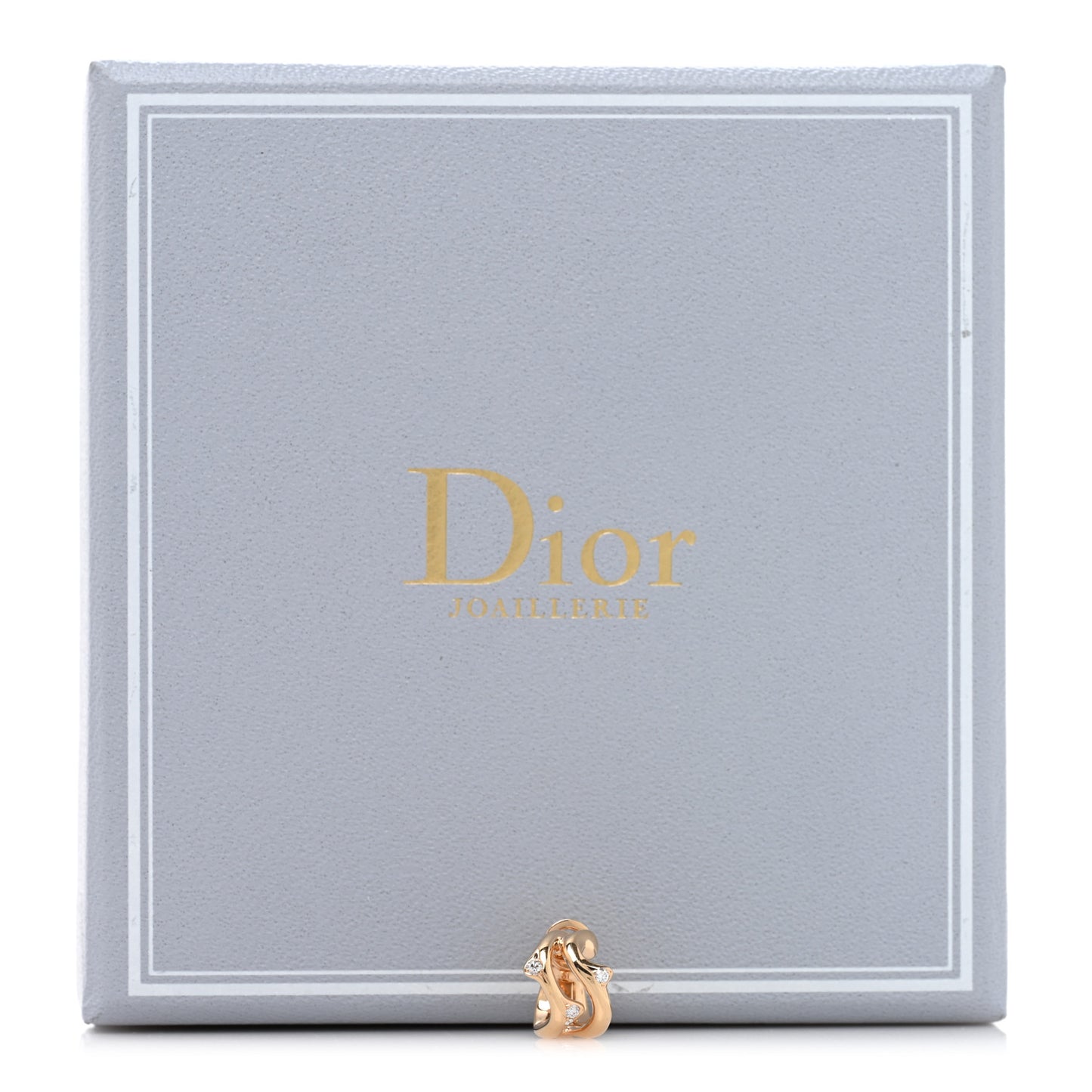 18K Rose Gold Diamond Bois de Rose Single Ear Cuff Earring