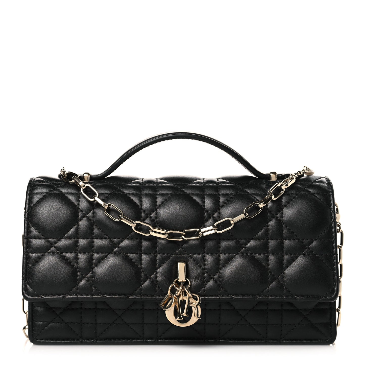 Lambskin Cannage Mini My Dior Bag Black