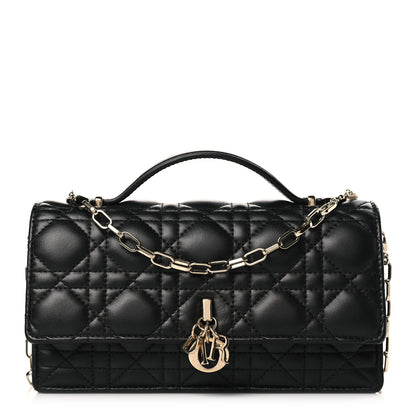 Christian Dior Lambskin Cannage Mini My Dior Bag Black 1 of 9